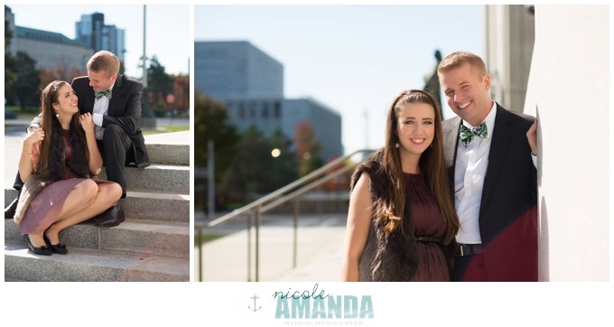 Downtown ottawa parliament couples engagement session