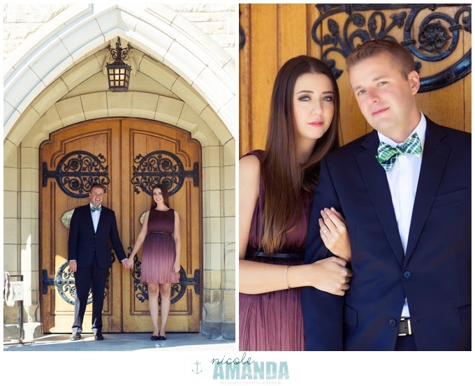 Downtown ottawa parliament couples engagement session