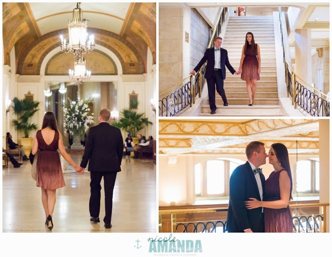 Downtown ottawa chateau laurier couples engagement session
