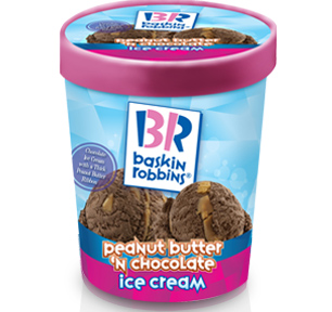Ice cream baskin robbins peanut butter chocolate 1