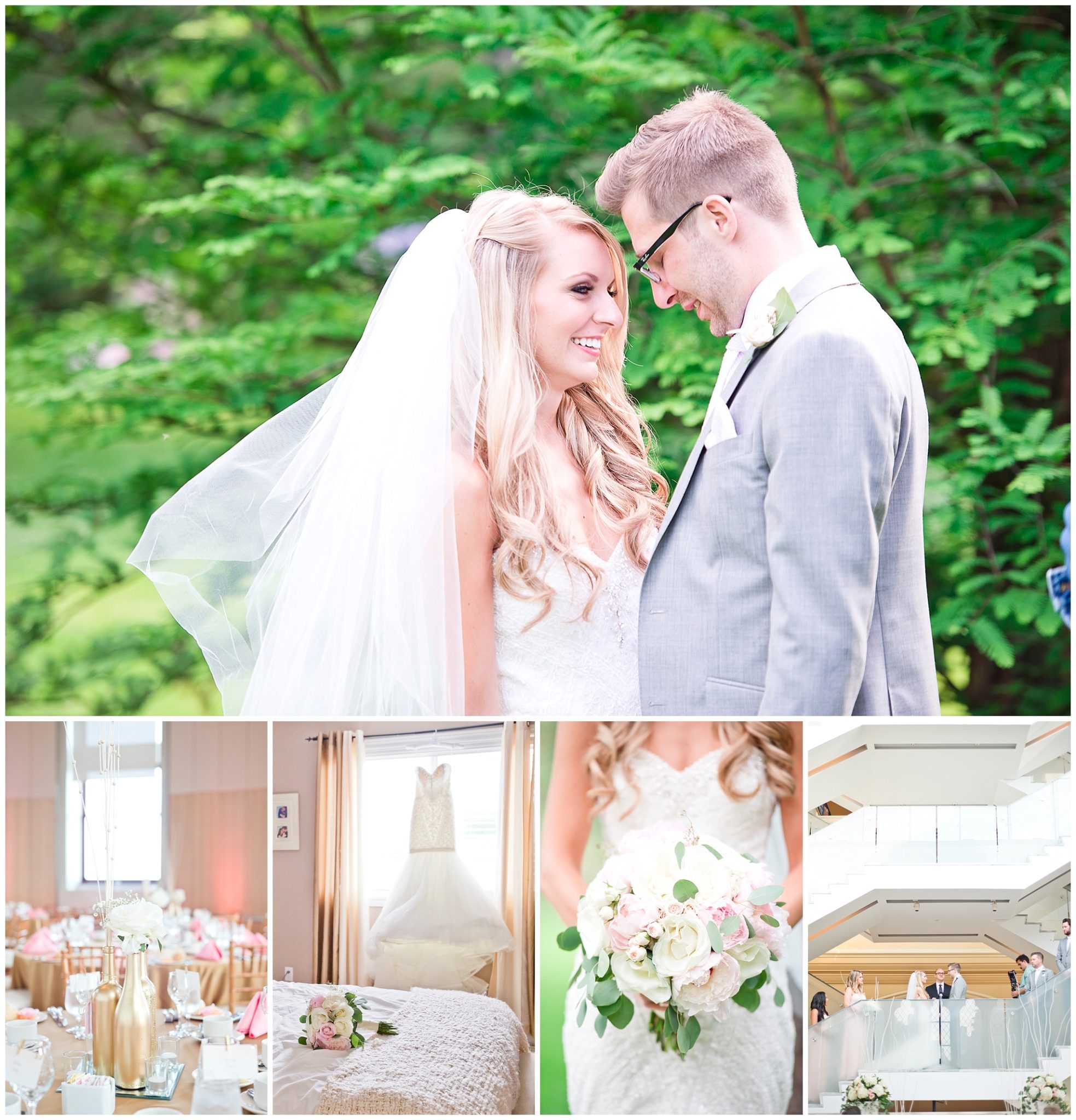 Pink & Gold Museum Of Nature Wedding Lisa + Brennan