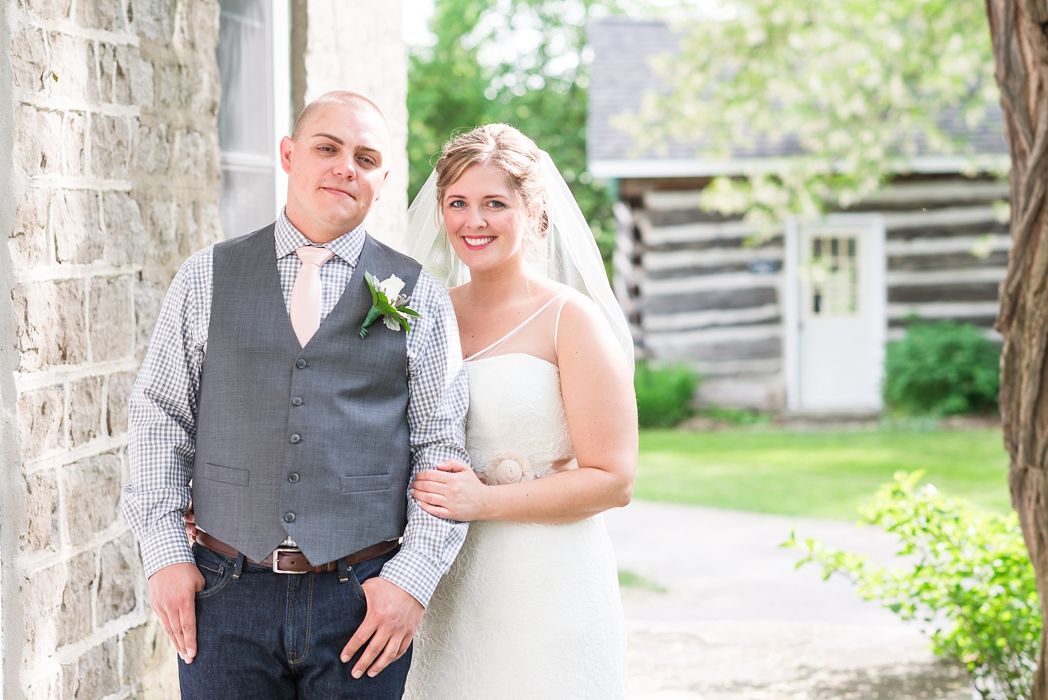 Blush and peach barn wedding photos