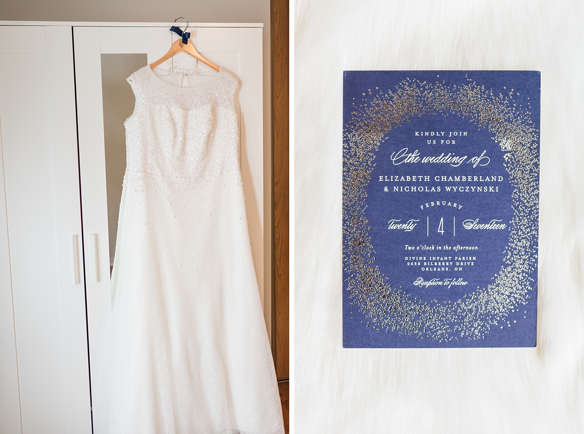 navy blue minted wedding invitations