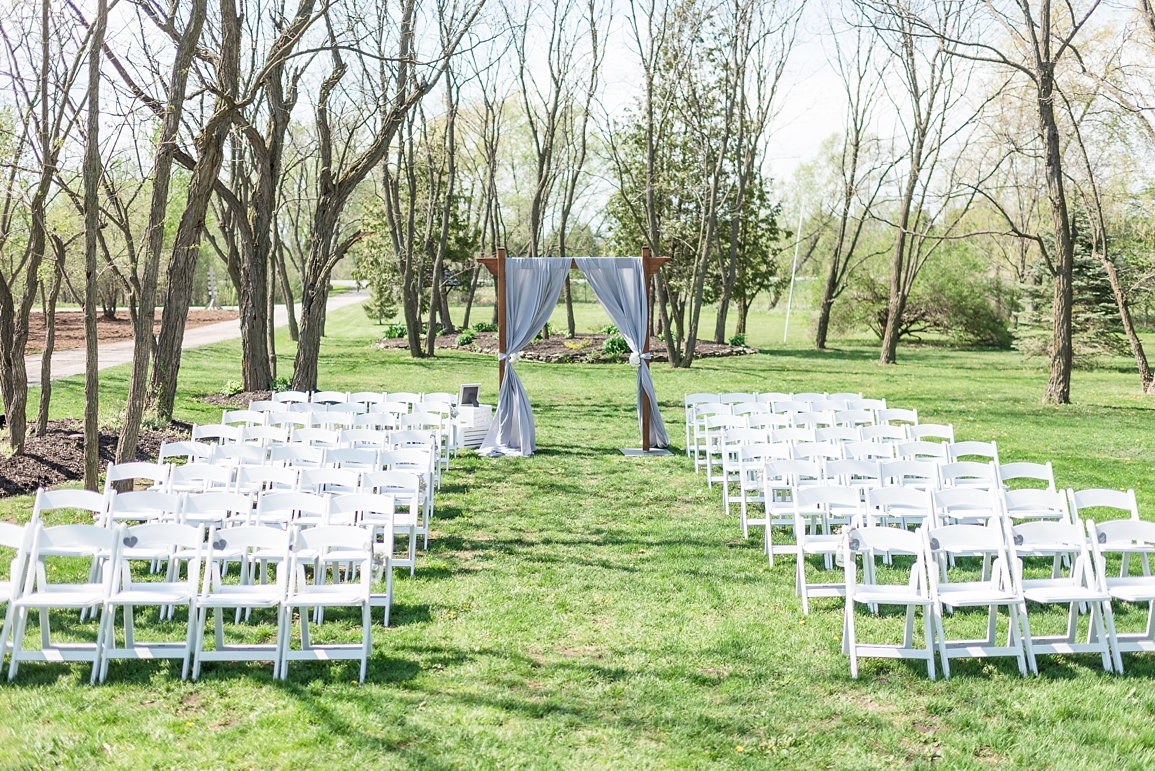 stonefields in front of the farmhouse ceremony