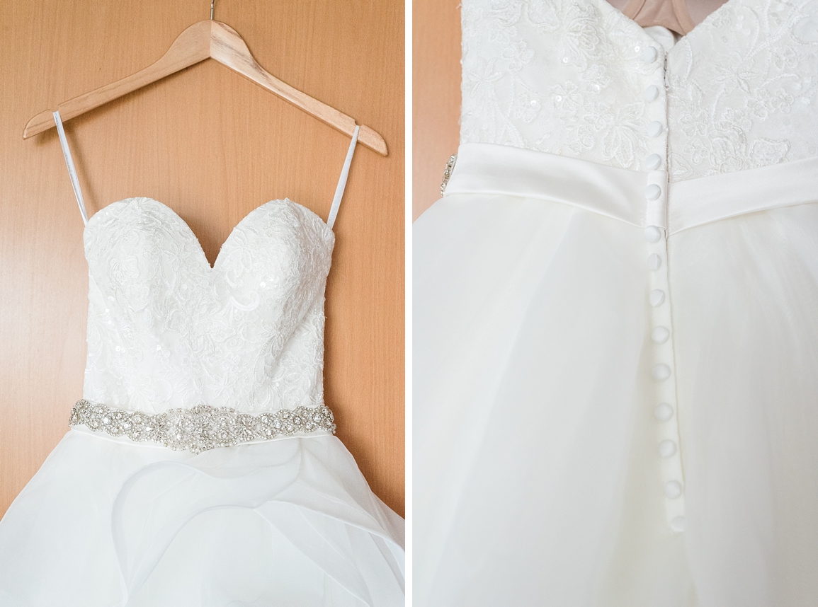 Fluffy tulle wedding dress