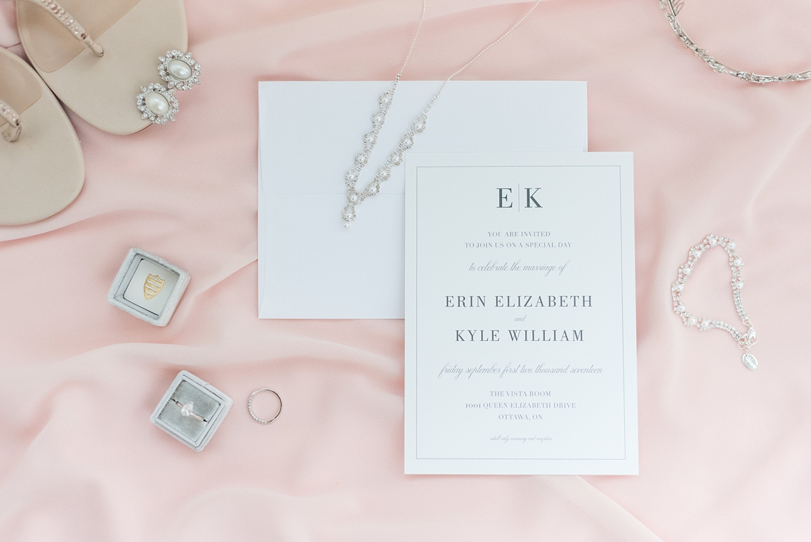 simple white modern wedding invitations