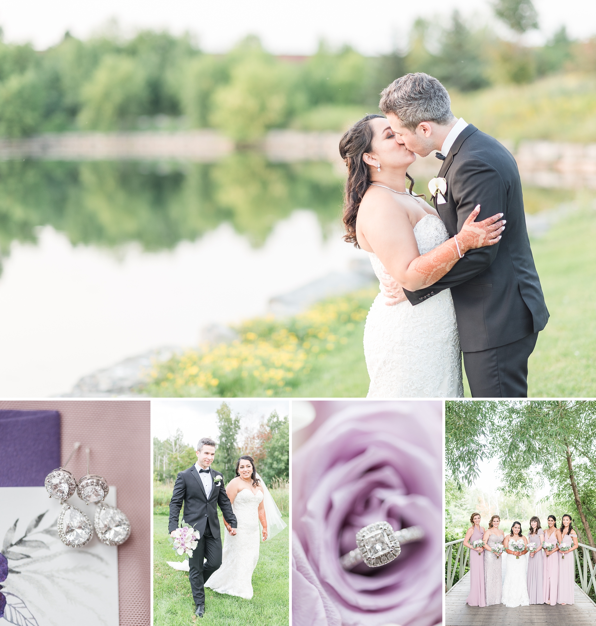 Lilac & plum brookstreet wedding