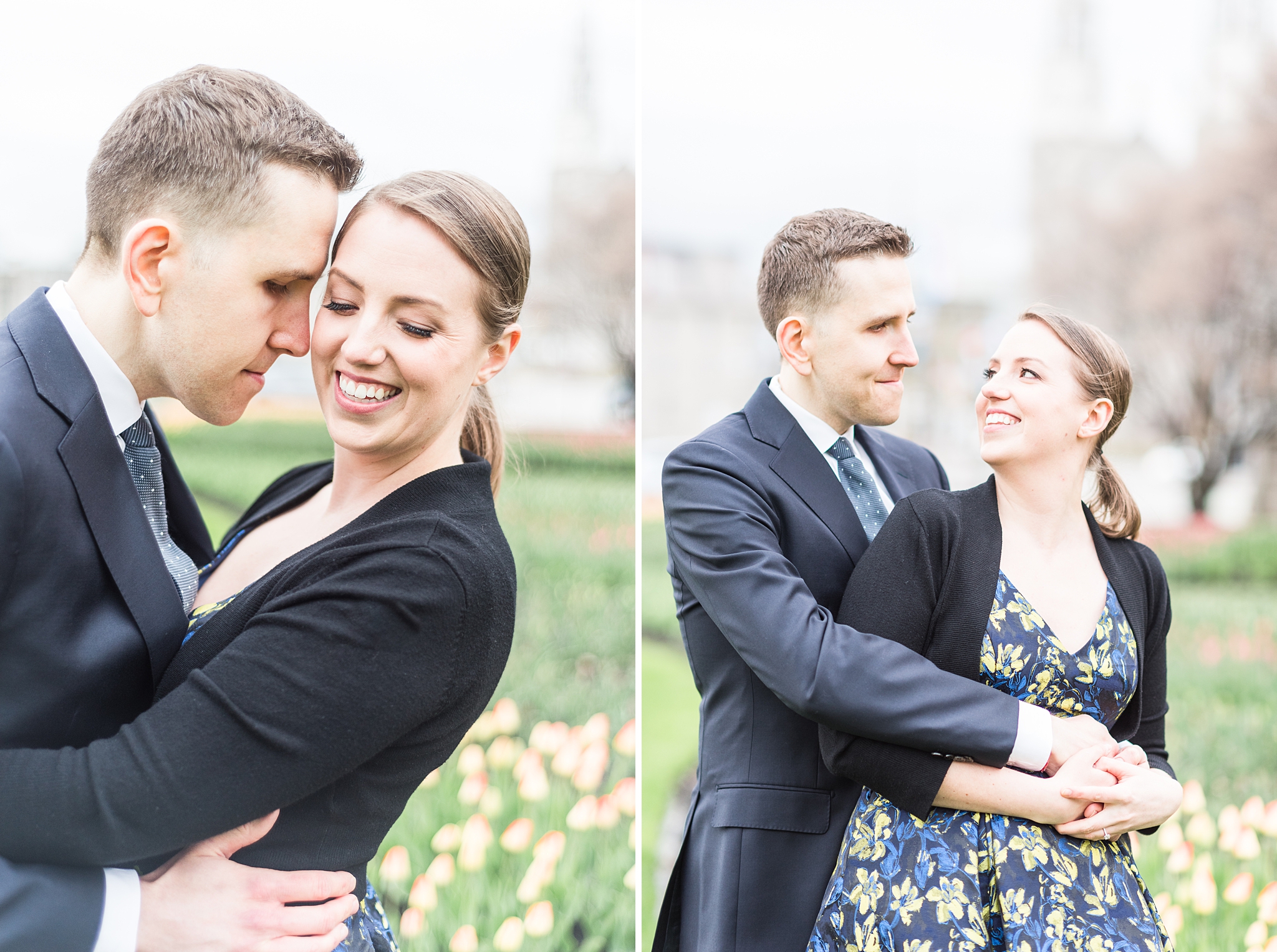 A springtime majors hill park engagement during the canadian tulip festival