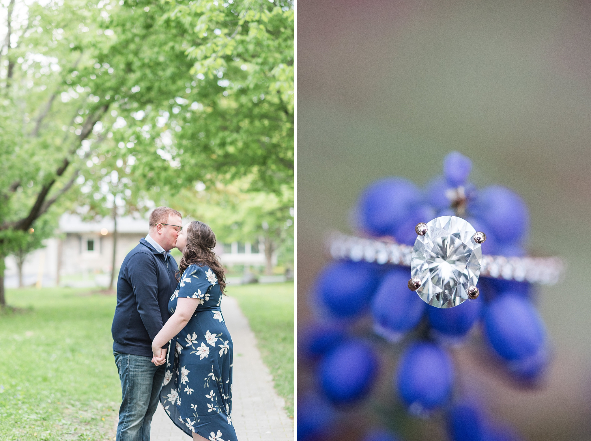 Fun Floral Springtime Engagement | Ottawa Engagement | Engagement photos at Watson’s Mill in Manotick Get more inspiration from this fun springtime engagement session. #ottawawedding #weddingphotography #ottawaweddings