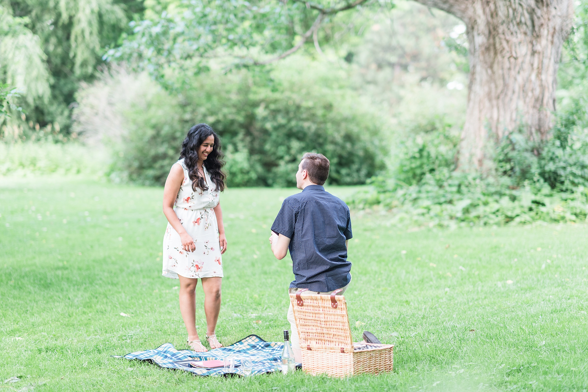 Dominion arboretum summer picnic proposal | ottawa proposal photography | proposal photography at the central experimental farm arboretum #ottawawedding #ottawaproposal #weddingphotography
