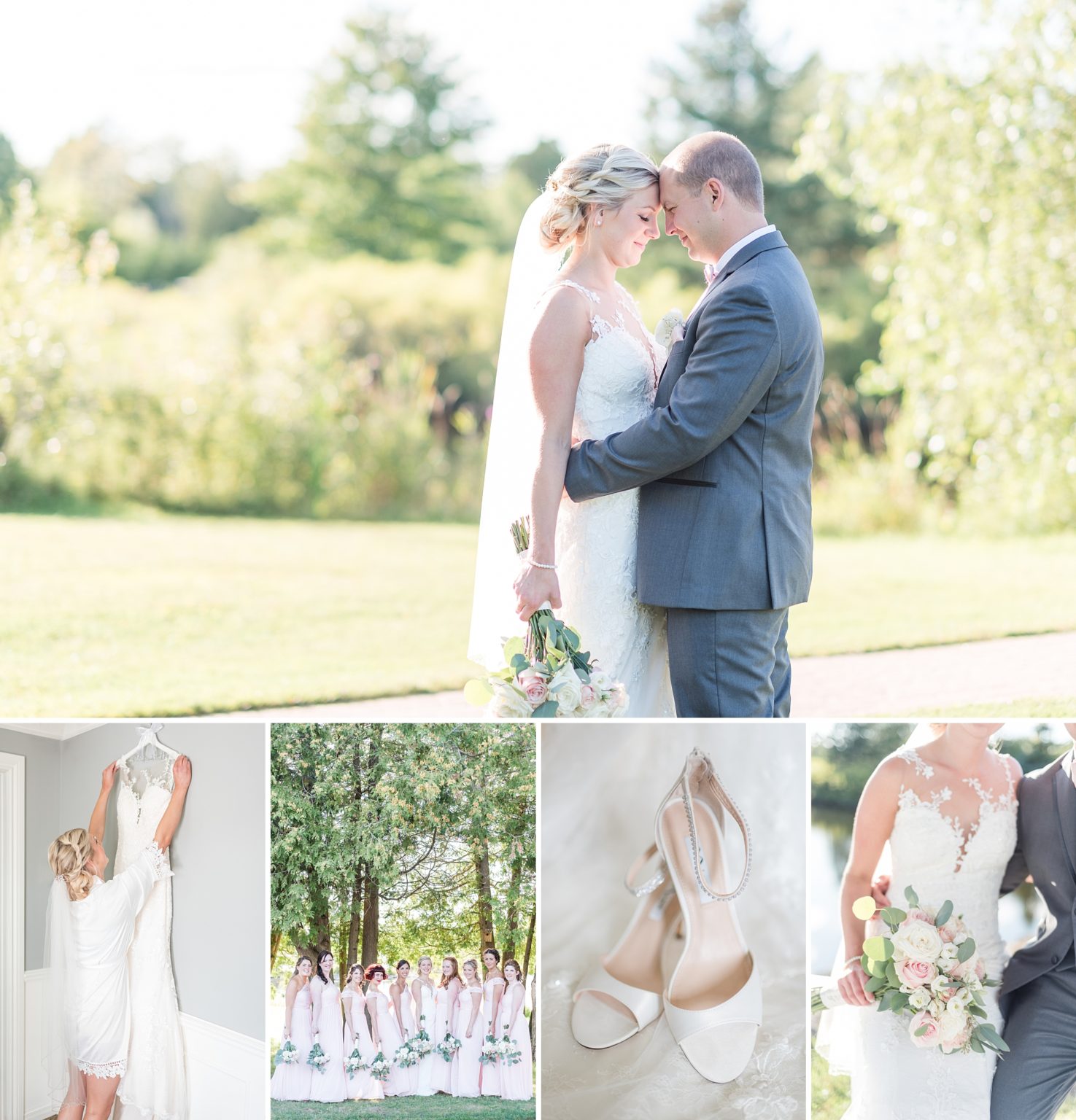 legant Blush & Gold Timeless Wedding at Orchardview Wedding and Conference Centre | Ottawa Wedding Get more inspiration from this fun summertime wedding. #ottawawedding #weddingphotography #ottawaweddings